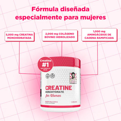 Creatina monohidratada para mujeres