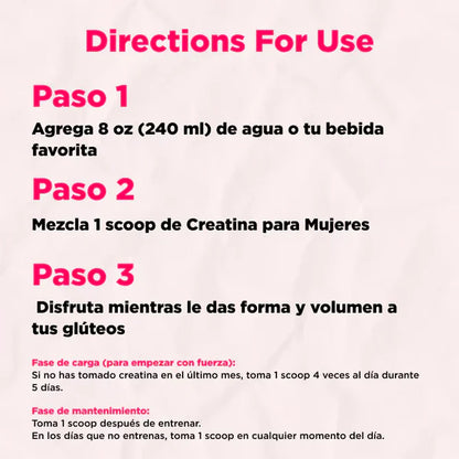Creatina monohidratada para mujeres